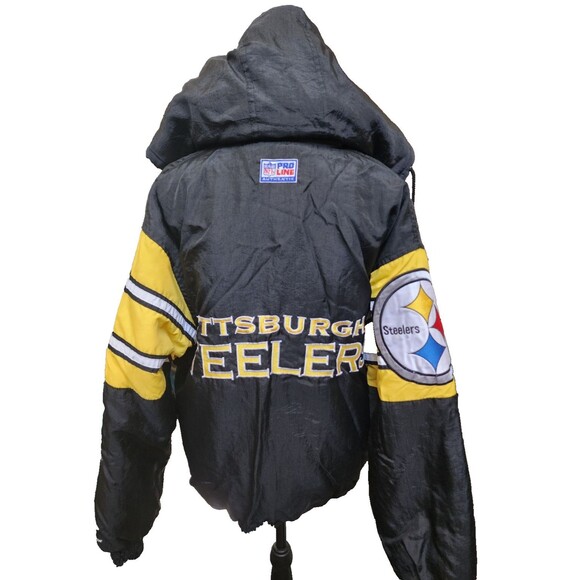 Pittsburg Steelers Football Jacket Size M NFL Pro Line - Picture 5 of 10
